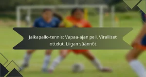 Jalkapallo-tennis: Vapaa-ajan peli, Viralliset ottelut, Liigan säännöt