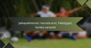 Jalkapallotennis: Varuste-erot, Pallotyypit, Verkko-variantit